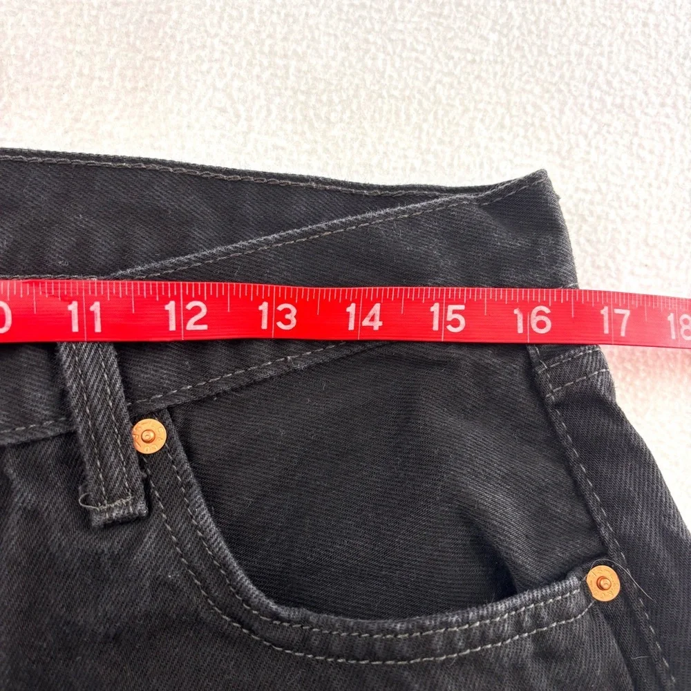 Levi's 501 Men's Black Faded Buttonfly Classic 100% Cotton Straight Jeans‎ 34/32